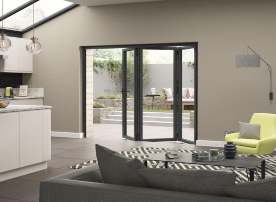 Supreme Express 2.1m Grey Aluminium Double Glazed