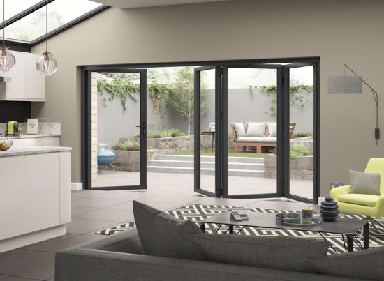 Supreme Express 3.6m Grey Aluminium Double Glazed