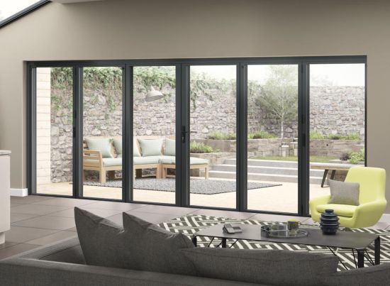 Supreme 4.8m (approx 16ft) Grey Aluminium 6 Door