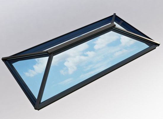 Contemporary Roof Lantern 1.5m x 3m Grey/White