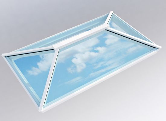 Contemporary Roof Lantern 1.5m x 2.5m White