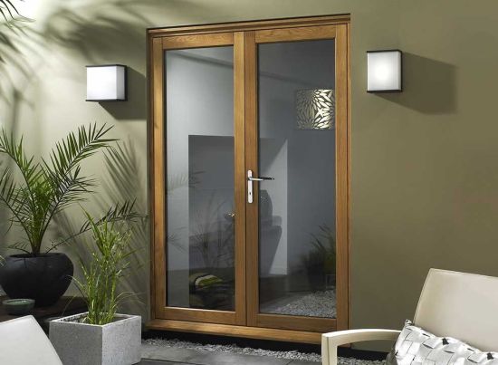 Elite 1.2m Oak French Doors