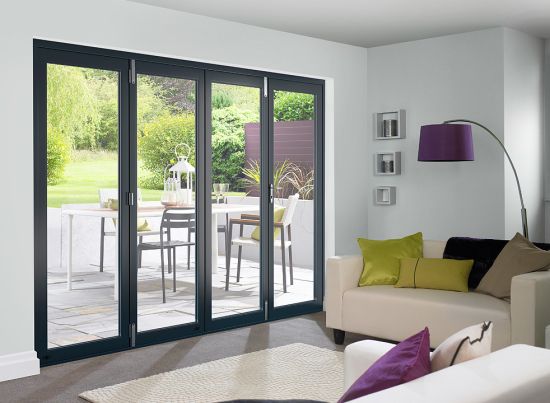 Master Grey 3m (approx 10ft) Bifold Doors