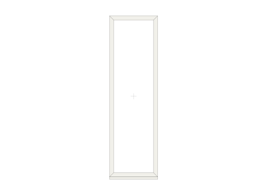 White Casement Window Fixed 630mm x 2100mm