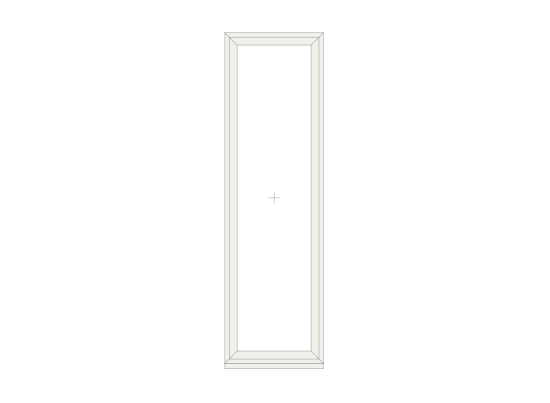 White Casement Window Fixed 630mm x 2100mm