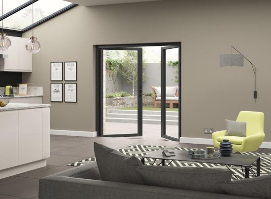 Supreme 1.5M Grey French Doors