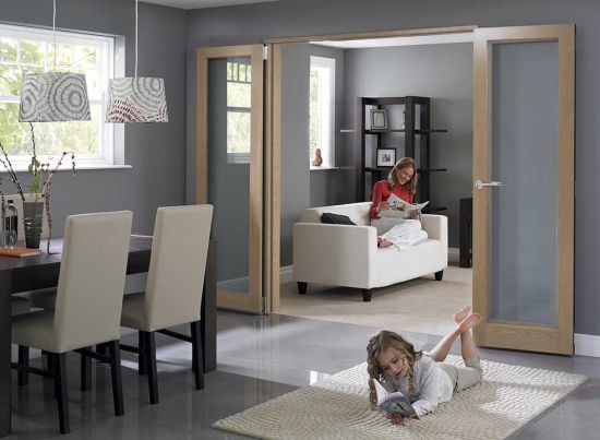 Inspire 1.8m (approx 6ft) Oak Internal Bi-fold Doors