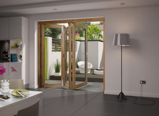 Elite Unfinished 2.1m (approx 7ft) Bifold Doors