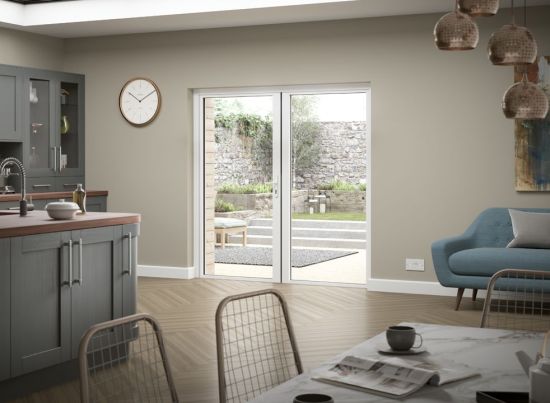 Status 1.8M Grey/White French Doors