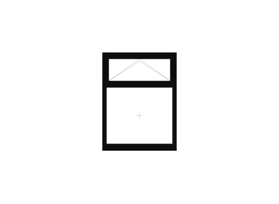 Black Casement Window Top Opener 915mm x 1200mm