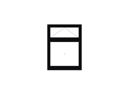 Black Brown Flush Casement Window Top Opener 915mm x 1200mm