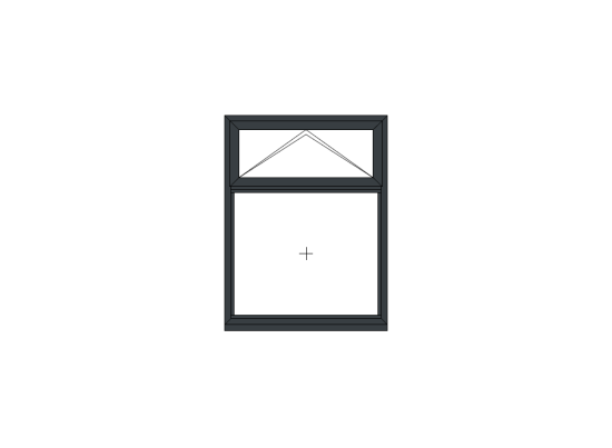 Grey Casement Window Top Opener 915mm x 1200mm