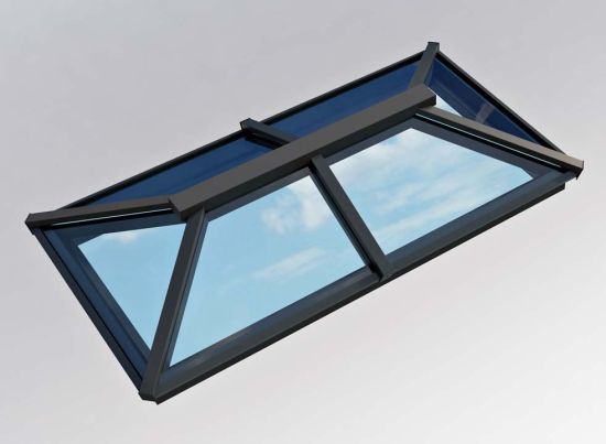 Traditional Roof Lantern 1m x 2m Black