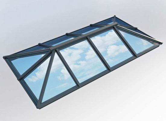 Traditional Roof Lantern 2m x 4m Grey