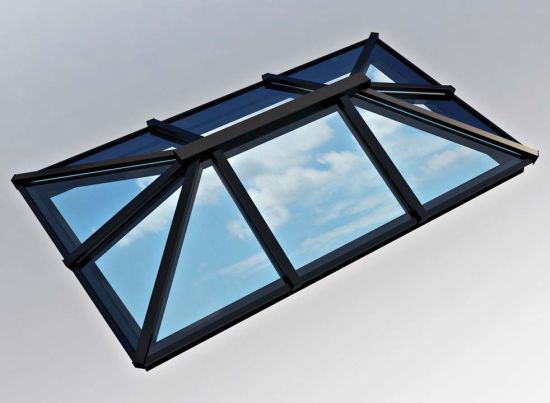 Traditional Roof Lantern 1.5m x 2.5m Black