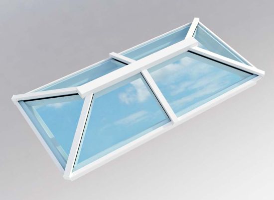 Traditional Roof Lantern 1m x 2m White