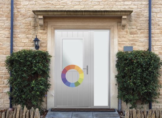 Woodchester - Aluminium Custom Colour Front Door - With Sidelight