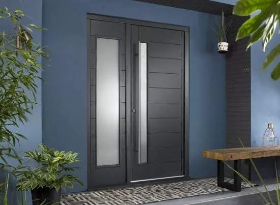 Vufold STOCKHOLM
            EXTERNAL HARDWOOD DOOR AND SIDELIGHT