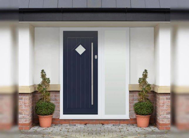 Belfry Blue Composite Traditional Front Door