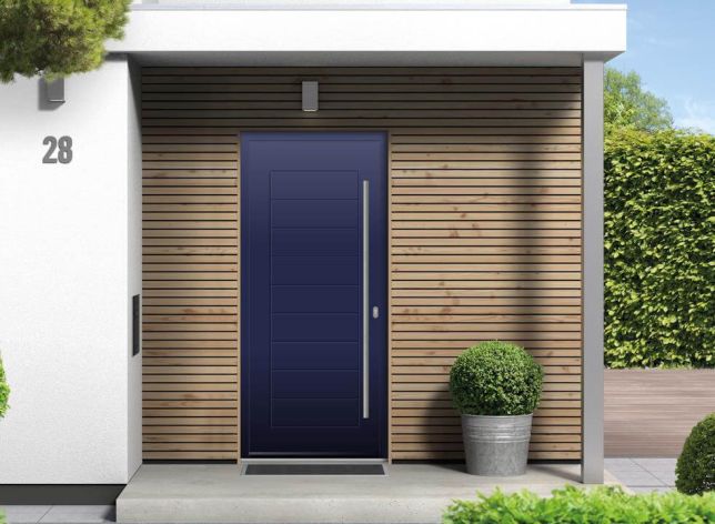 Portobello Cobalt Blue Aluminium Front Door