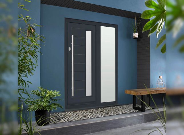 Silverstone Grey Contemporary Door