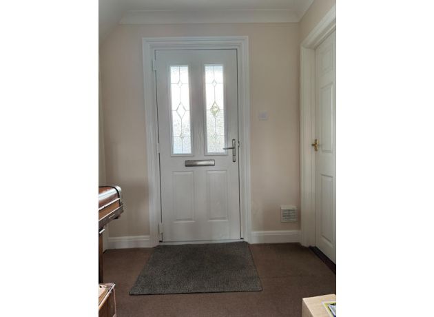 Carnoustie Composite Front Door In White - Closed Inside