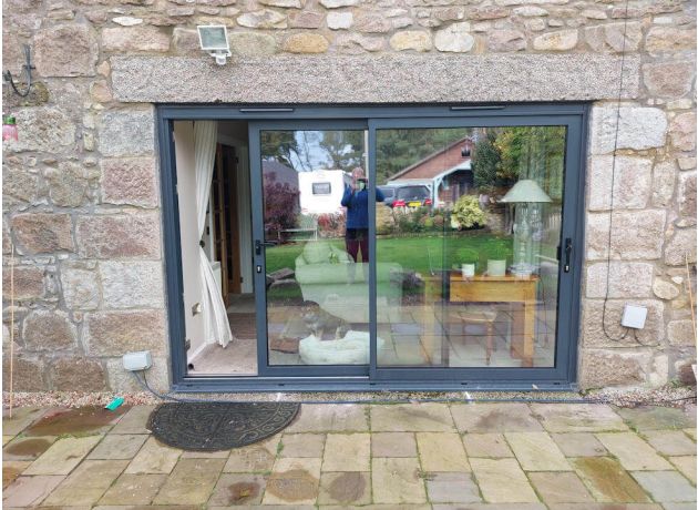 3m Grey Supreme Sliding Door - Outside