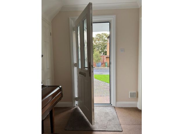 Carnoustie Composite Front Door In White - Open Inside