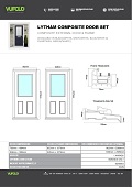 Vufold Lytham Composite 938mm Blue Front Door.