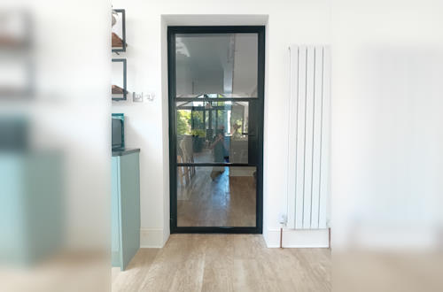 Single internal aluspace door