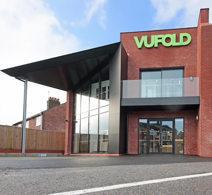 Outside shot of the Vufold showroom